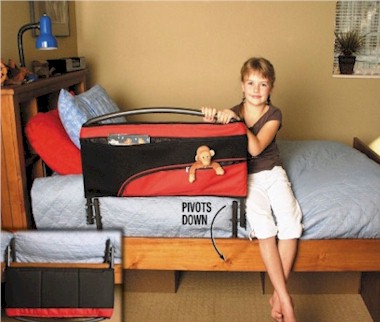 Fold Down Safety Bed Rail with Organizer Pouch ST8052